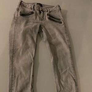 Maison Scotch Grey Skinny Grunge Jeans